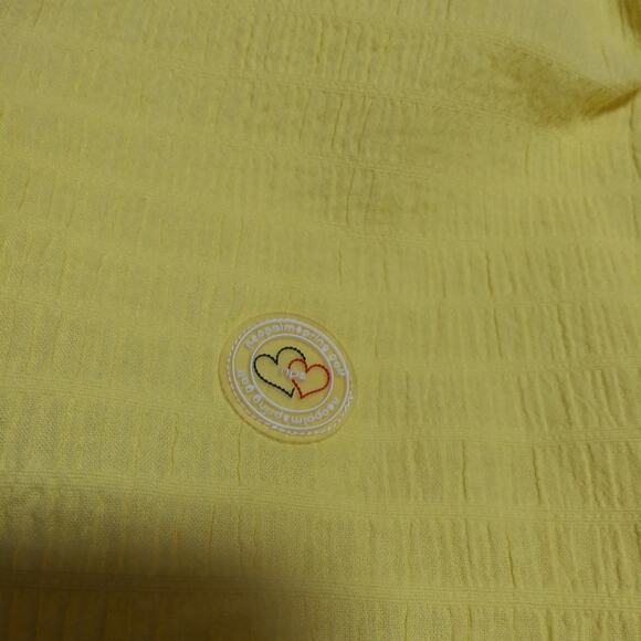 Neo Palm Spring 100 Golf Yellow Quarter Zip Pullover Top Outdoor Size M - Picture 4 of 7